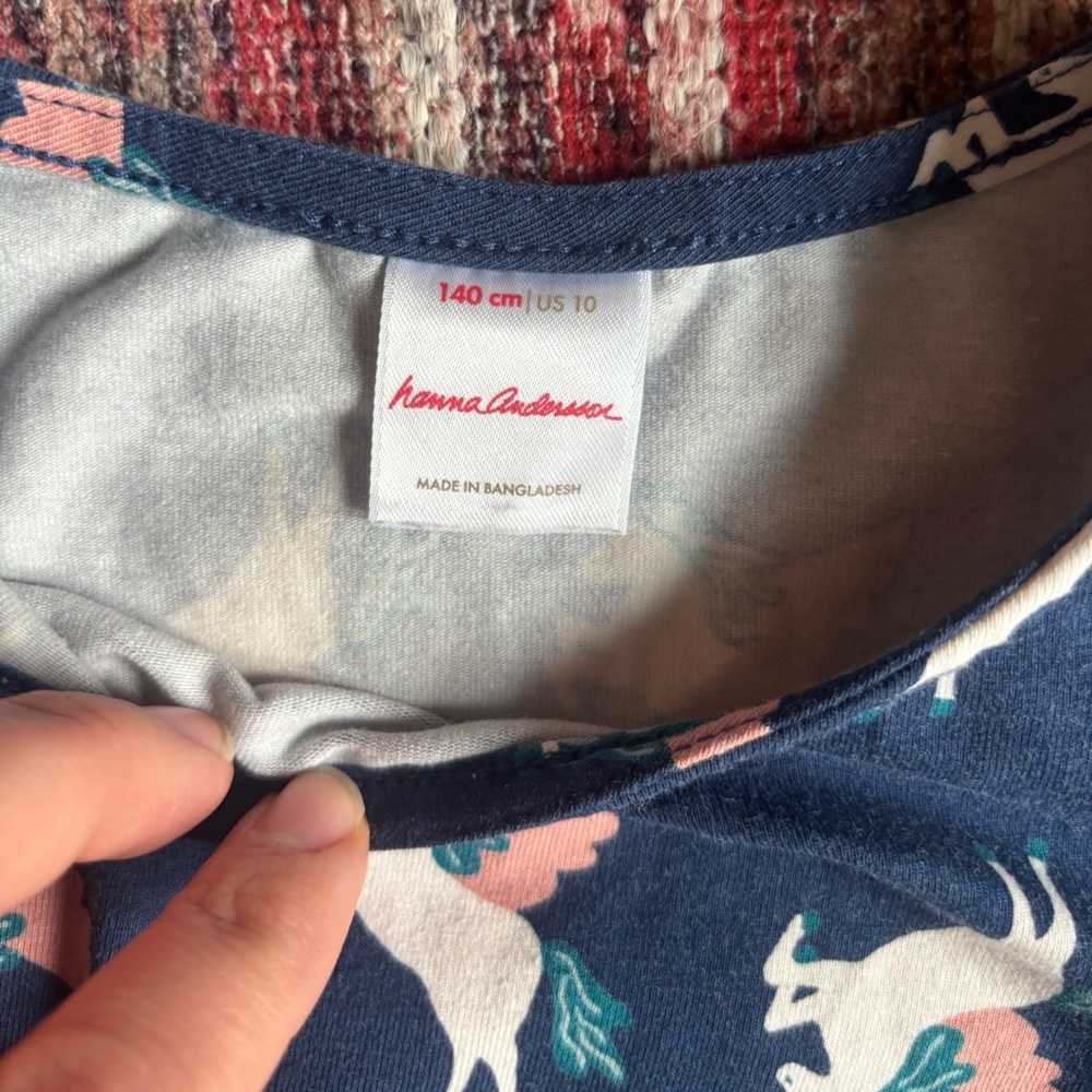 Hanna Andersson Size 10 Unicorn Swing Dress - Picture 3 of 6